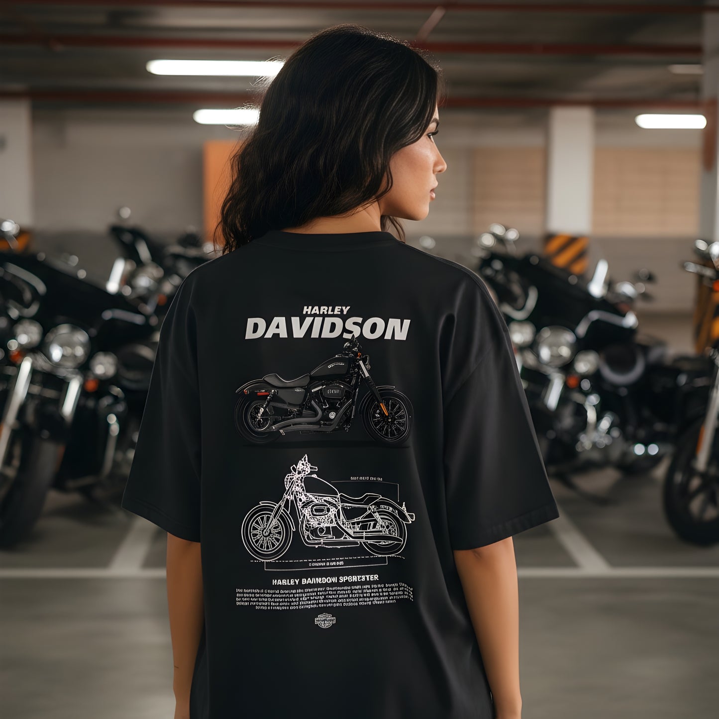 Harley davidson-Unisex Oversized T-Shirt