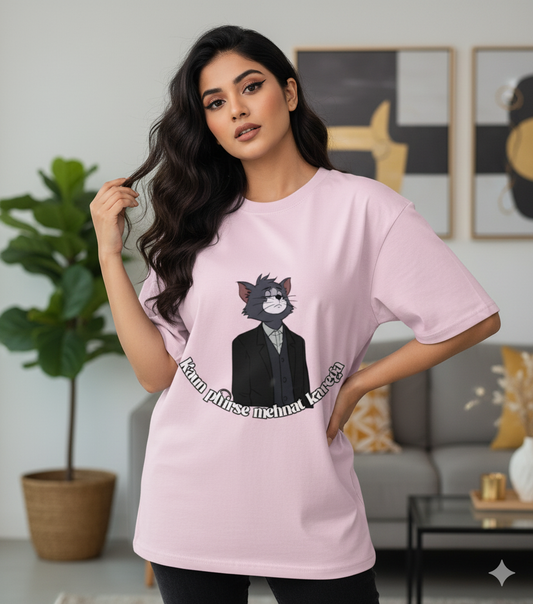 Kaun Phirse Mehnat Kare – Oversized Graphic T-Shirt