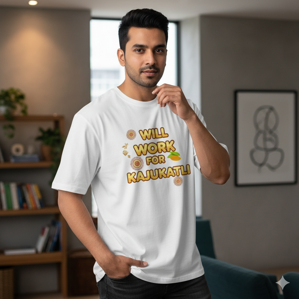 Will work for kajukatli-Unisex Oversized T-Shirt