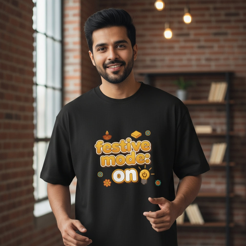 Festive mode ON-Unisex Oversized T-Shirt