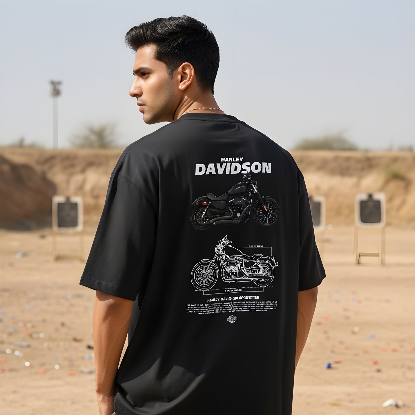 Harley davidson-Unisex Oversized T-Shirt