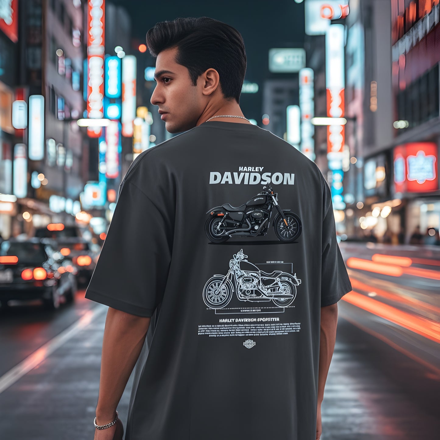 Harley davidson-Unisex Oversized T-Shirt