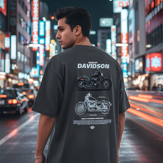 Harley davidson-Unisex Oversized T-Shirt