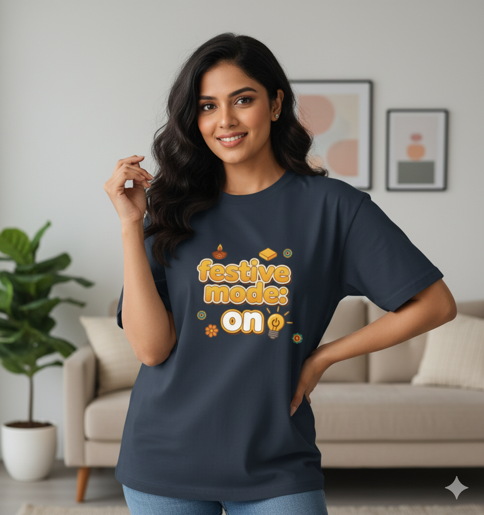 Festive mode ON-Unisex Oversized T-Shirt